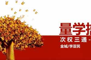 量学云讲堂 -金城李亚民 量学擒龙 次权三通-次新股 高清视频