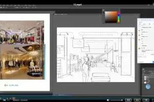 冯渡最新第7期一起画TV插画零基础手绘课非科班提升审美追赶科班