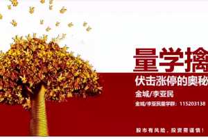 量学云讲堂金城李亚民量学擒龙伏击龙头第22期