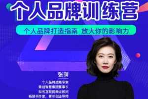 张萌萌姐个人品牌训练营，个人品牌打造指南，放大你的影响力