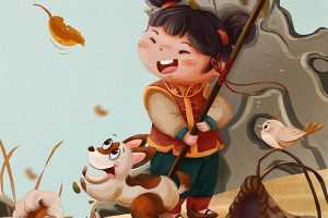 鱼雨桐商业插画国风典藏2020年1月【画质高清有笔刷素材】