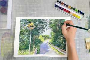 【北川大叔】2020年秋季手绘网络水彩基础班2020年12月结课