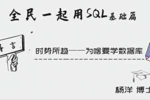 杨洋全民一起用SQL【基础篇】
