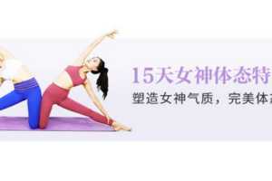 15天女神体态塑造，还你健康优雅体态