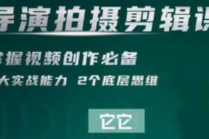 短视频学院·导演拍摄剪辑核心课，掌握视频创作必备的2大实战能力与底层思维
