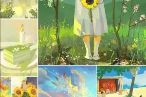 白衣巷九零基础水彩风插画课2020年1月【画质还行】