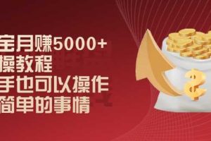 淘宝月赚5000+实操教程，新手也可以操作