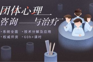 团体心理咨询与治疗实操，技术分解及应用 权威师资 60+课时140节高清视频完整版