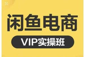 鱼客·闲鱼电商零基础入门到进阶VIP实战课程，帮助你掌握闲鱼电商所需的各项技能