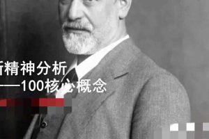 赵小明 基础篇：新精神分析——100核心概念 音频课程