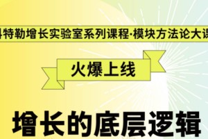 《增长的底层逻辑》科特勒增长实验室系列课程·模块方法论大课