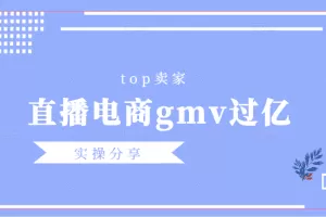 Top卖家(直播电商年gmv过亿)实操分享