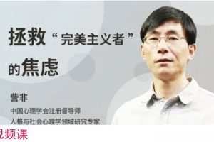 訾非 完美主义者的病与救 拯救完美主义者的焦虑 视频18集