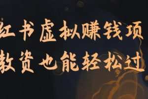 小红书虚拟赚钱项目；做教资也能轻松过万！