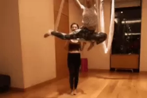 芮芮空中瑜伽后弯、倒立、力量串联 竖屏 8小时