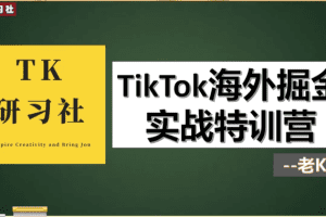 TK研习社：TikTok变现赚钱版块，TikTok海外掘金实操特训营