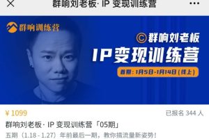 群响 IP变现训练营「05期」