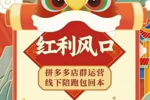 左右电商拼多多无货源店群玩法：从0~1，36节实战保姆教程，​极速起店必出单