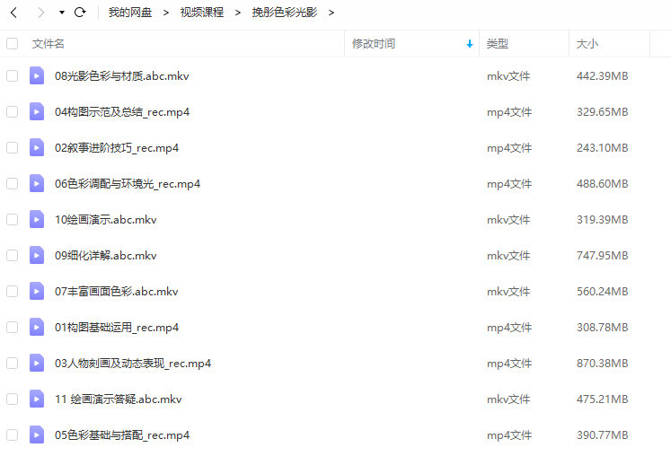 挽彤光影色彩提升班【画质还行】