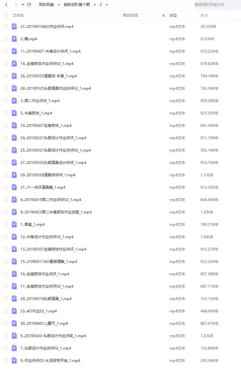 蚂蚁八手王进阶班第十期2019【画质还行只有视频】