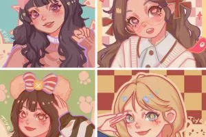 tiye鸭鸭第2期ipad插画课2021年4月结课【画质还行有课件笔刷】