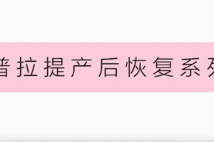视频教学-普拉提产后恢复系列