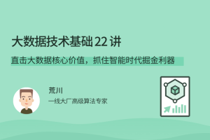 荒川大数据技术基础 22 讲，直击大数据核心价值，抓住智能时代掘金利器