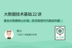 荒川大数据技术基础 22 讲，直击大数据核心价值，抓住智能时代掘金利器