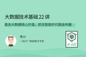 荒川大数据技术基础 22 讲，直击大数据核心价值，抓住智能时代掘金利器