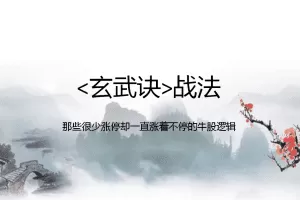 【一哥】玄武诀战法 2021年 4视频+1讲义