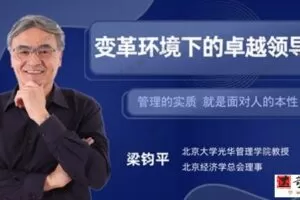 量见-梁钧平《变革环境下的卓越领导力》