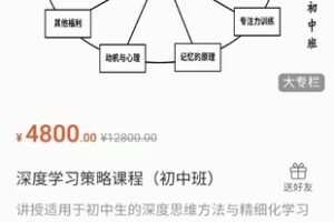 深度学习策略课程（初中班）