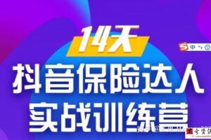 保险达人 14天抖音保险达人实战训练营