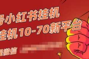 视频号小红书抖音挂机项目，小白无脑操作，按照要求来，单号每天几十米
