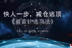 灵儿投研日记《避雷针逃顶法》快人一步，建仓逃顶 含指标