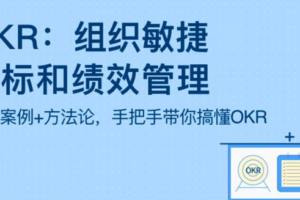 OKR：组织敏捷目标和绩效管理