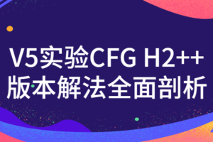 V5实验CFG H2++版本解法全面剖析