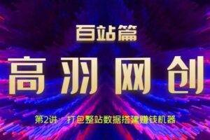 高羽网创百站篇第2讲：打包整站数据搭建网站赚钱机器【视频课程】