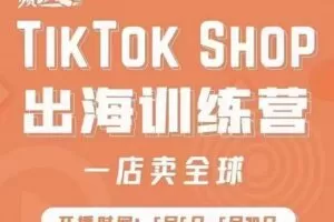 疯人院:TikTok Shop出海训练营（一店卖全球)，出海抢占全球新流量