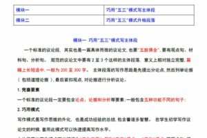 2022年高考语文作文冲满分必背万能模块