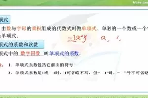 学科网名师微课堂初中七年级数学教学视频（初一）