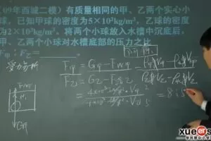 学而思 中考物理第一轮复习力学高频考点精讲