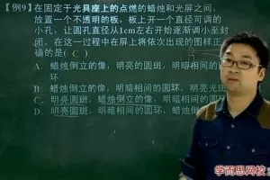 学而思-章进 高二物理人教版选修3-4 