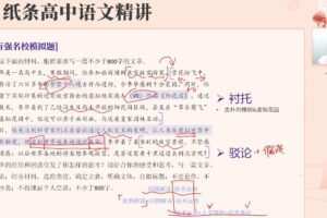 纸条作文 2022年高考语文精讲押题班