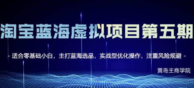 黄岛主淘宝虚拟无货源3.0+4.0+5.0,适合零基础小白,主打蓝海选品,实战型优化操作 1 1656365935 黄岛主淘宝虚拟无货源3.04.05.0,适合零基础小白,主打蓝海选品,实战型优化操作