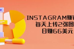 INSTAGRAM赚钱方法：每天上传2张图片，日赚66美元（视频教程）