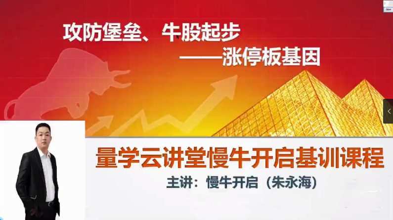 量学云讲堂朱永海慢牛开启集训课程段位课第二段 1 1658609284 量学云讲堂朱永海慢牛开启集训课程段位课第二段
