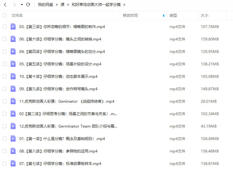 和好莱坞动画大师一起学分镜【画质一般】
