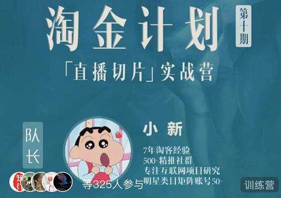 1659152318 淘金之路第十期实战训练营【直播切片】，小杨哥直播切片短视频带货玩法