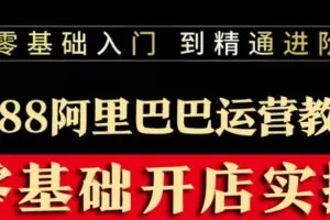阿里巴巴1688运营推广教程新手开店诚信通装修培训视频